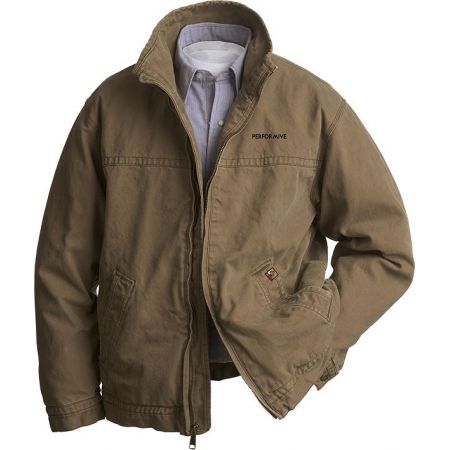 20-5028, Small, Khaki, Left Chest, Performive - 3in.